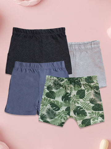 LUAY 100% Bamboo Ultra soft fabric Baby Toddler Boys & Girls Shorts Cotton Linen Summer Loose Shorts Combo Pack Elastic Waist Solid Jogger Short Pants New Born