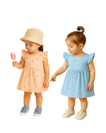LUAY Unisex 100% Bamboo based Ultra-Soft fabric Dress _Pack of 2