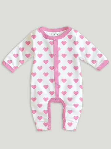 LUAY 100% Cotton Full Sleeves Printed Baby Romper,Bodysuit Jumpsuit for Baby Girls & Baby Boy