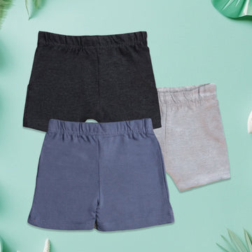 LUAY 100% Bamboo Ultra soft fabric Baby Toddler Boys & Girls Shorts Cotton Linen Summer Loose Shorts Combo Pack Elastic Waist Solid Jogger Short Pants New Born