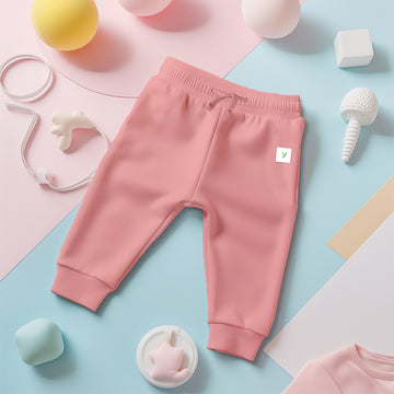 LUAY Unisex 100% Bamboo based Ultra-Soft fabric Sweat Pant_Peach