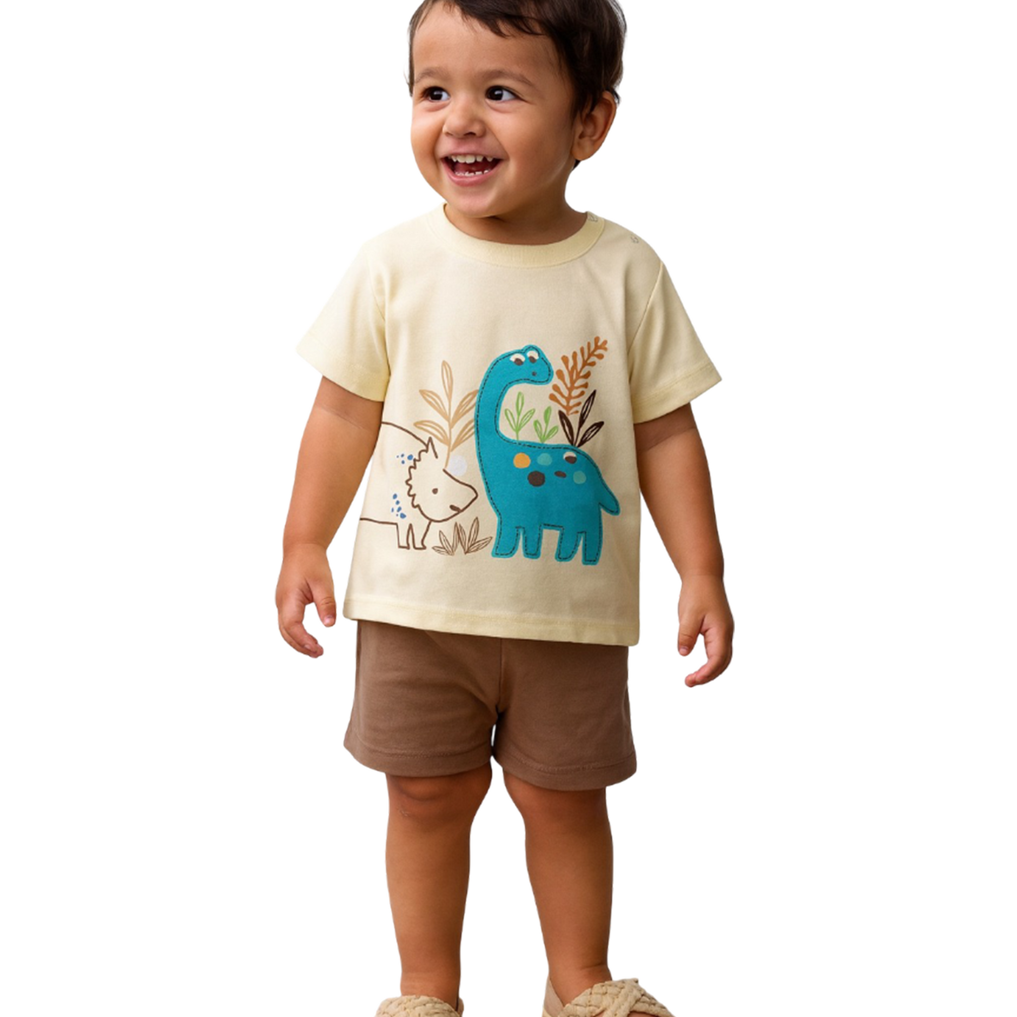 LUAY 100% Cotton Based Baby Boy & Girls Clothing Set Short Sleeve Kids Clothes Boys & Girls Toddler Short Set.