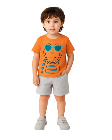 LUAY 100% Bamboo Based Baby Boy & Girls Clothing Set Short Sleeve Kids Clothes Boys & Girls Toddler Short Set.
