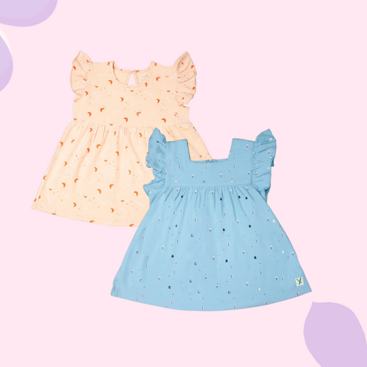 LUAY Unisex 100% Bamboo based Ultra-Soft fabric Dress _Pack of 2