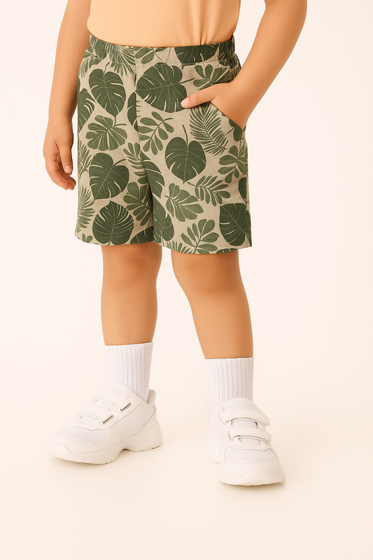 LUAY 100% Bamboo Ultra soft fabric Baby Toddler Boys & Girls Shorts Cotton Linen Summer Loose Shorts Combo Pack Elastic Waist Solid Jogger Short Pants New Born