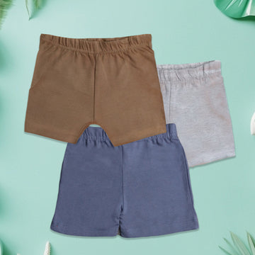 LUAY 100% Bamboo Ultra soft fabric Baby Toddler Boys & Girls Shorts Cotton Linen Summer Loose Shorts Combo Pack Elastic Waist Solid Jogger Short Pants New Born