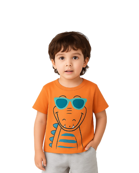 LUAY 100% Cotton T-Shirts for Boys & Girls Festive Short Sleeve Styles in Vibrant Colors and Patterns for Kids and Toddlers_Regular Fit