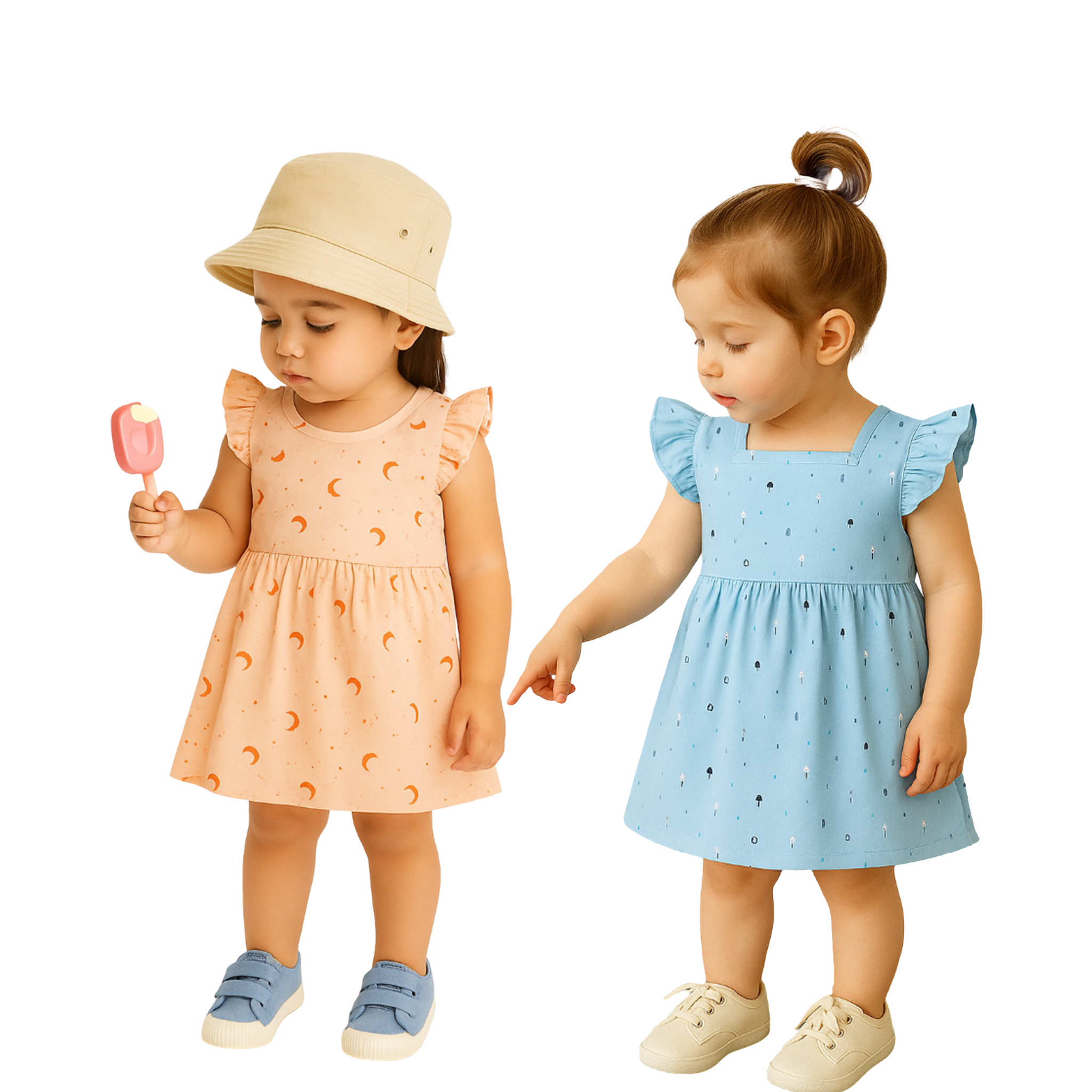 LUAY Unisex 100% Bamboo based Ultra-Soft fabric Dress _Pack of 2