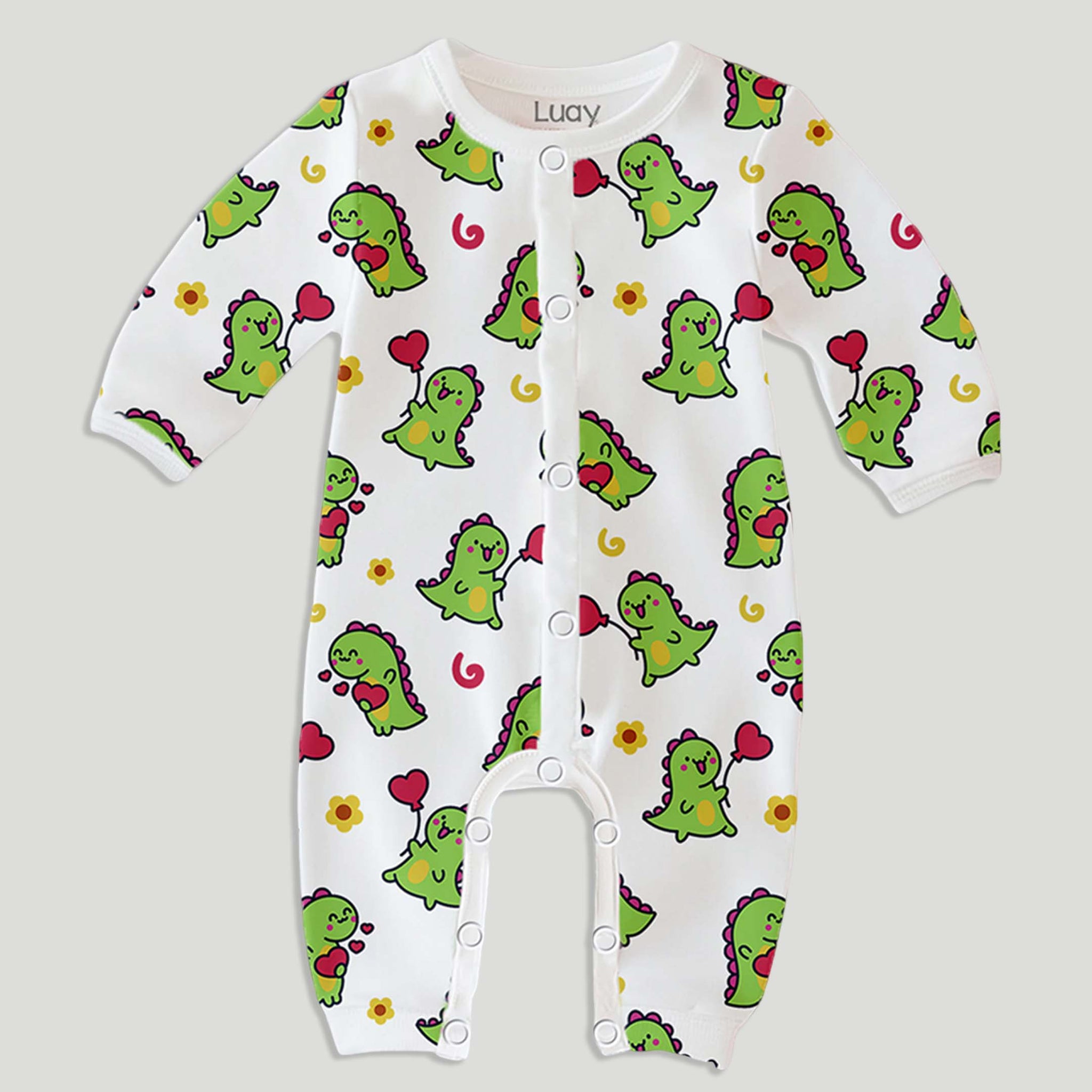 LUAY 100% Cotton Full Sleeves Printed Baby Romper,Bodysuit Jumpsuit for Baby Girls & Baby Boy
