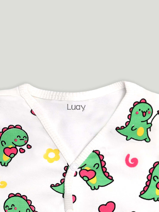 LUAY 100% Cotton Full Sleeves Printed Baby Romper,Bodysuit Jumpsuit for Baby Girls & Baby Boy