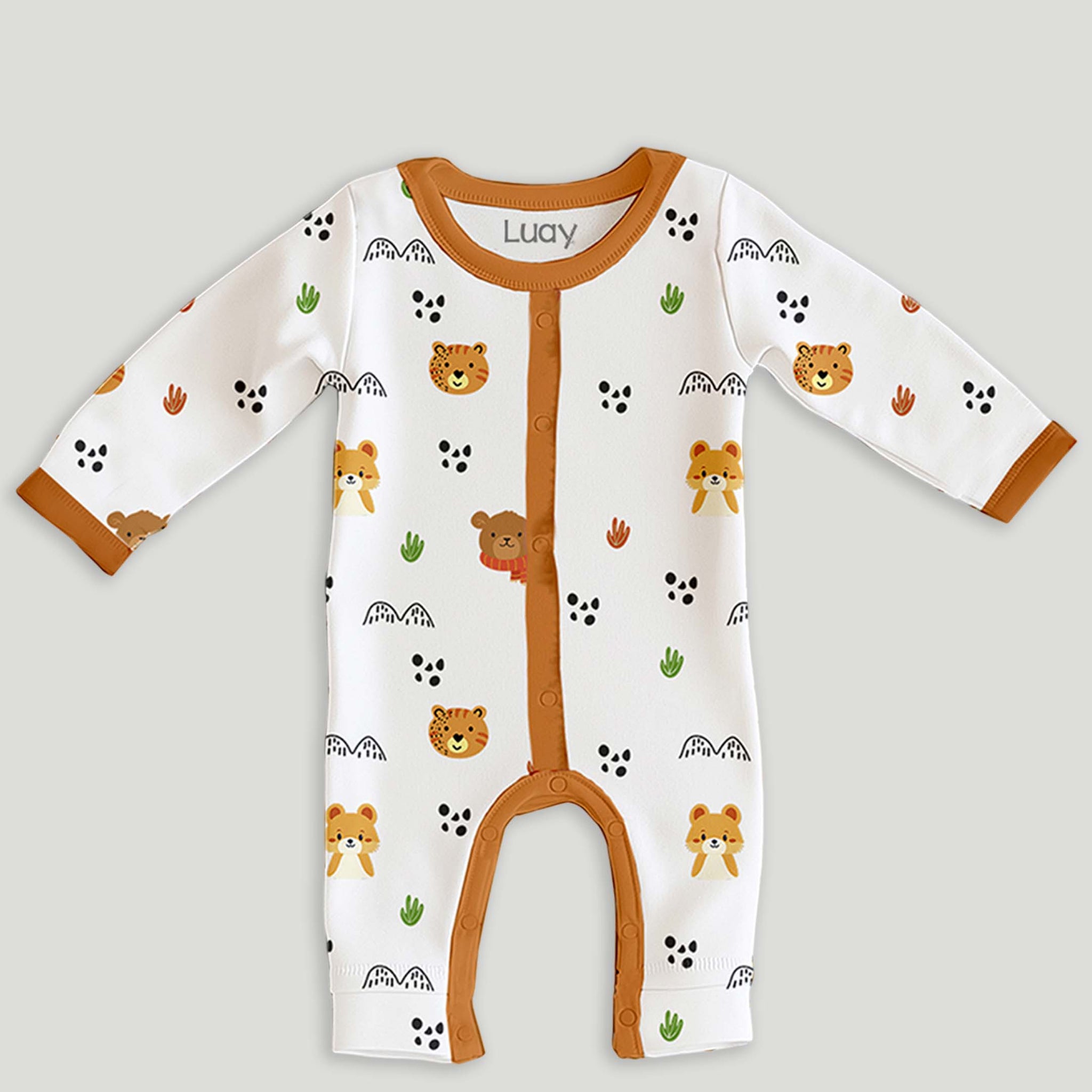 LUAY 100% Cotton Full Sleeves Printed Baby Romper,Bodysuit Jumpsuit for Baby Girls & Baby Boy